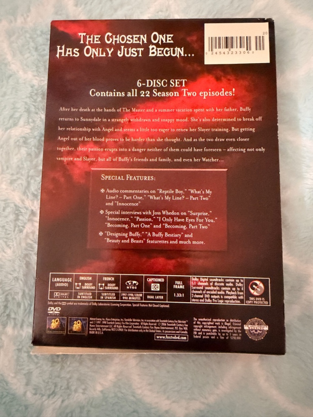 ๐ฉธ Buffy the Vampire Slayer Season 2 DVD Set 6 Disc Collection ๐งโโ๏ธ - Picture 2 of 6